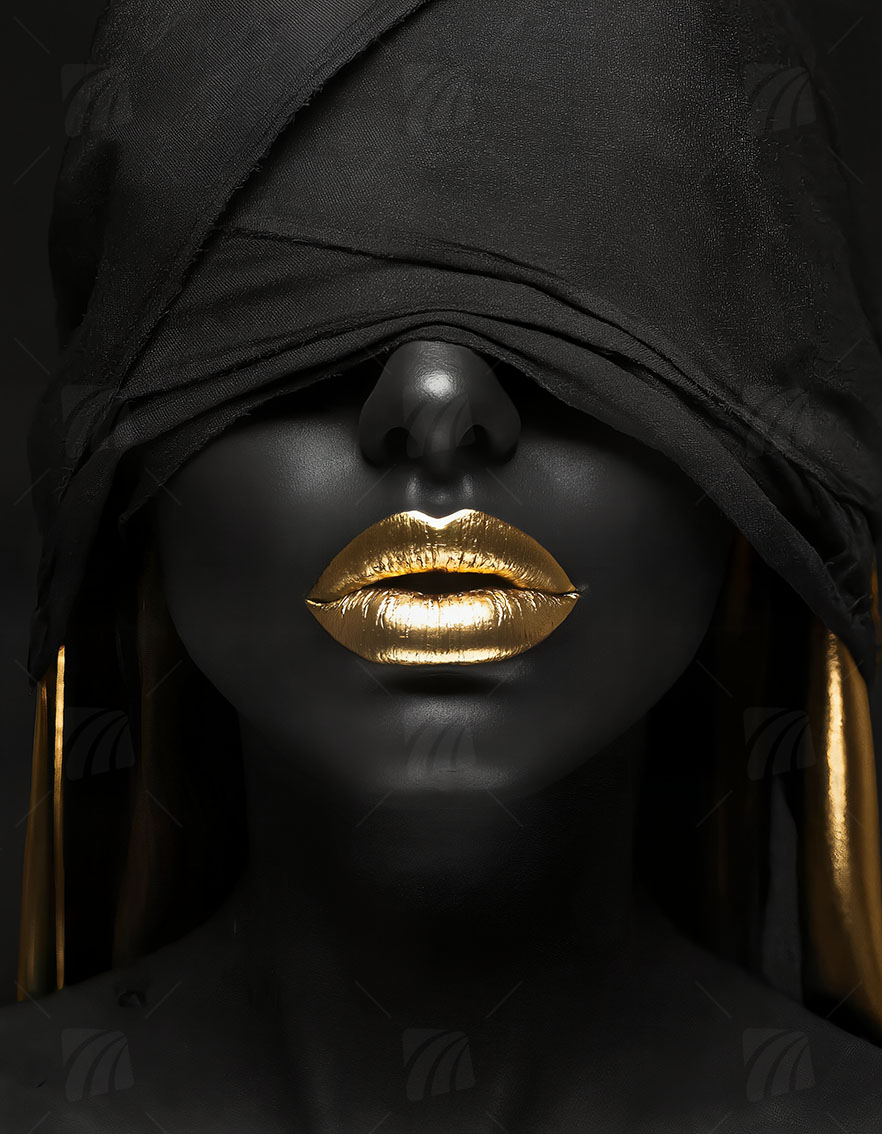 Black & Gold Portrait